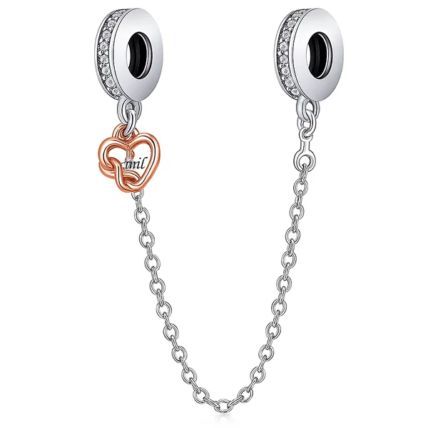 Pandora stílusú lánc "Family" medállal