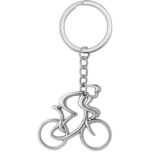 Versenybiciklis kulcstartó