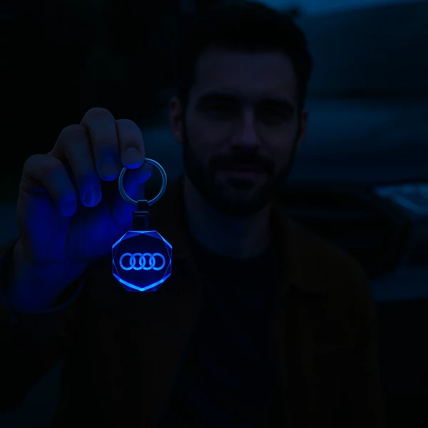 Világító Audi kulcstartó