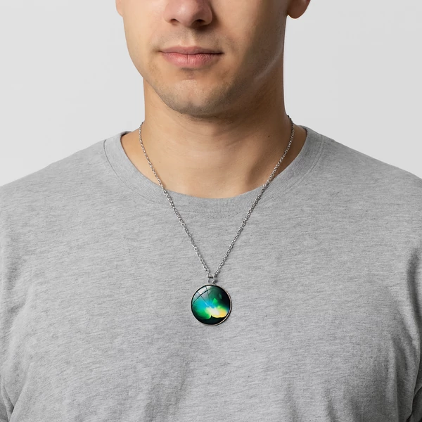 Aurora Borealis (Északi fény) nyaklánc nyakban