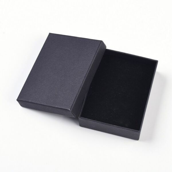 Elegáns fekete ékszertartó doboz