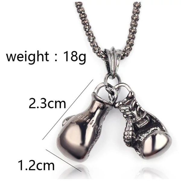 Dupla boxkesztyűs nyaklánc