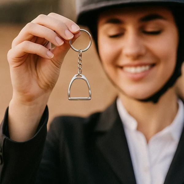 Kengyel kulcstartó kézben