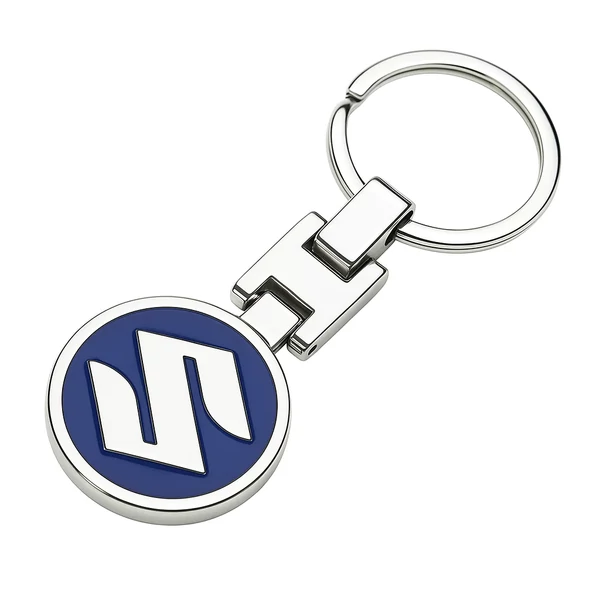 Suzuki kulcstartó ezüst-kék színben