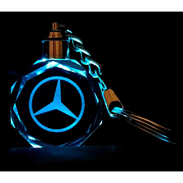 Világító Mercedes kulcstartó
