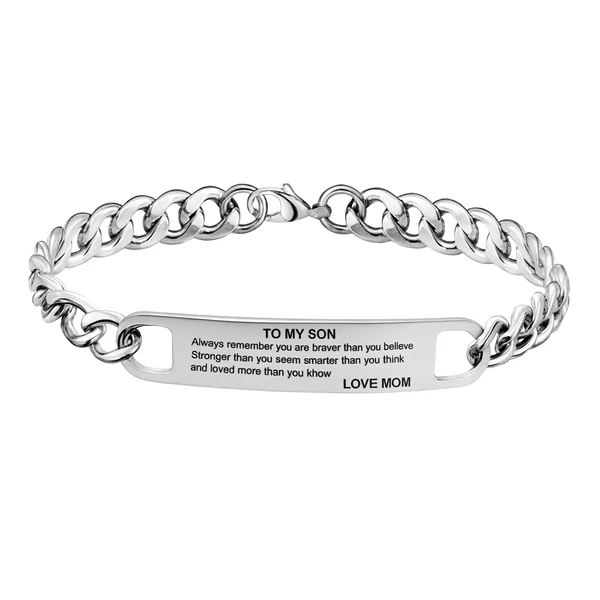 Acél "Fiamnak" karkötő