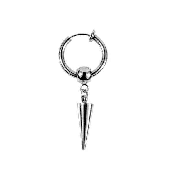 Acél kúpos férfi fülbevaló