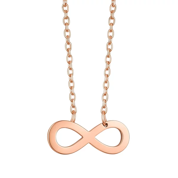 Acél végtelen jeles nyaklánc