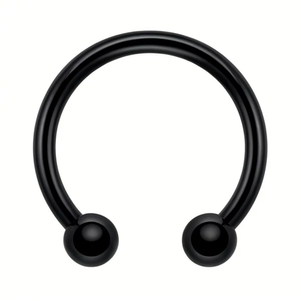 Acél patkó piercing