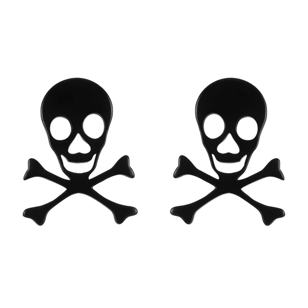 Acél koponyás fülbevaló