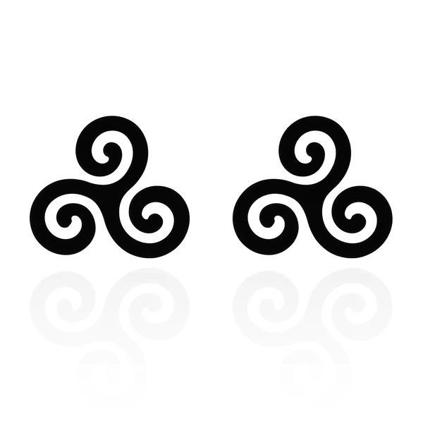 Acél Triskele fülbevaló