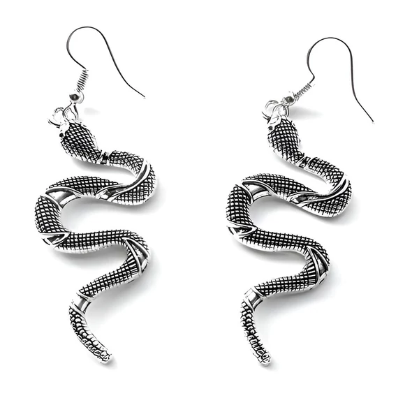 Nagyméretű kígyó fülbevaló