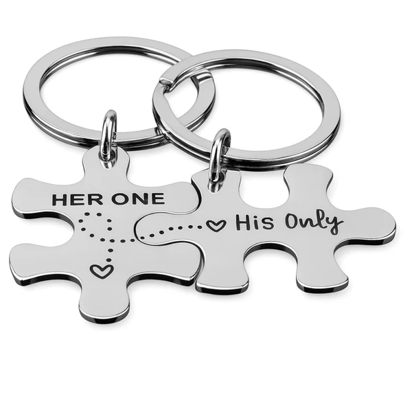 Páros Her One - His Only kulcstartó