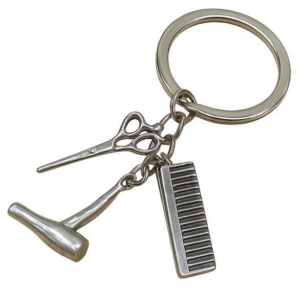 Fodrász kulcstartó