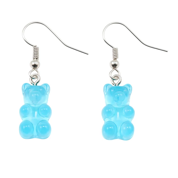 Gumimacis fülbevaló